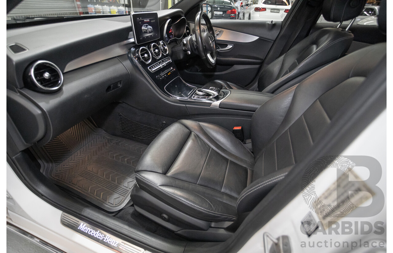 4/2016 Mercedes-Benz C250 205 MY16 4D Polar White Turbo 2.0L