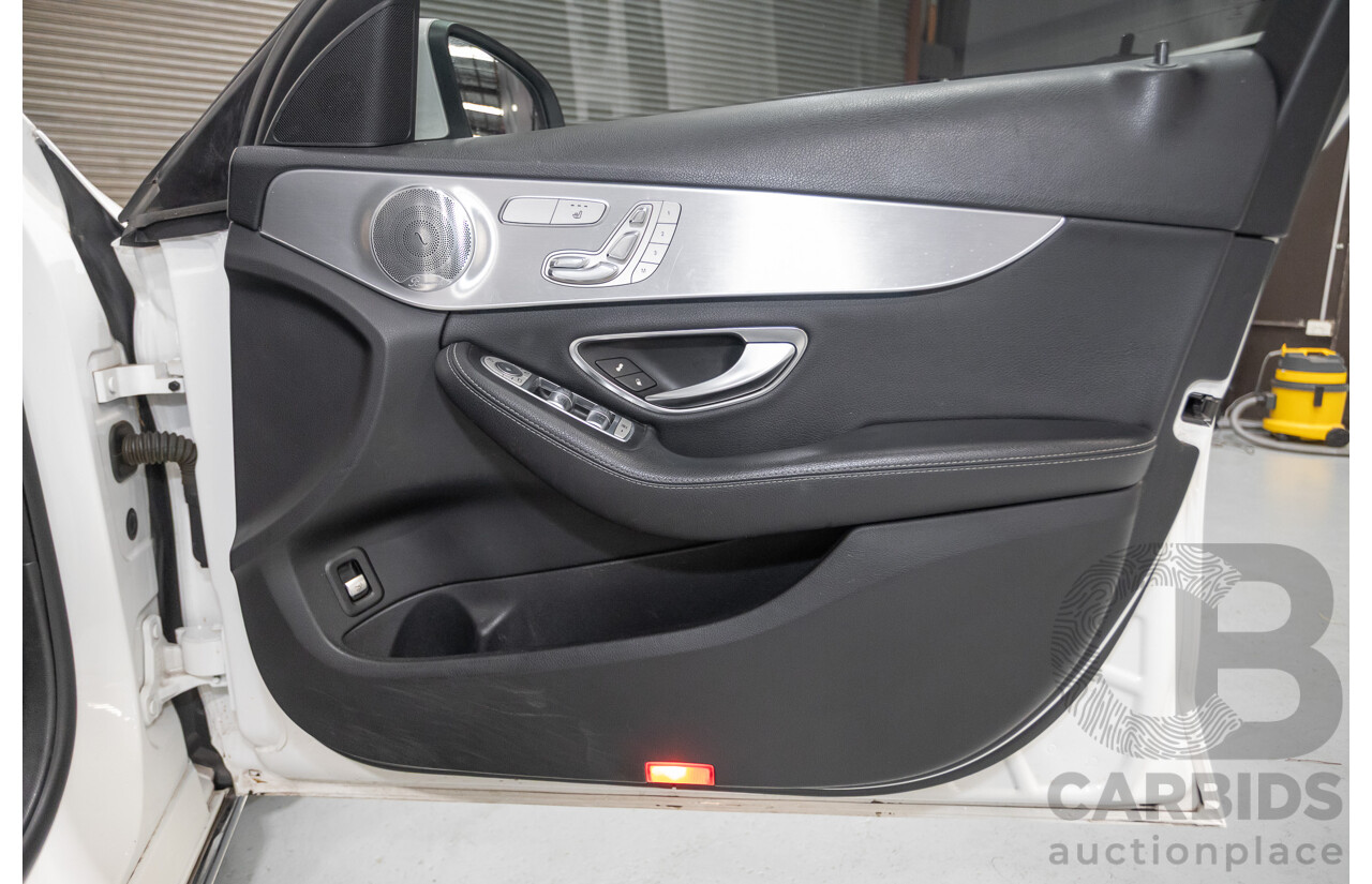 4/2016 Mercedes-Benz C250 205 MY16 4D Polar White Turbo 2.0L