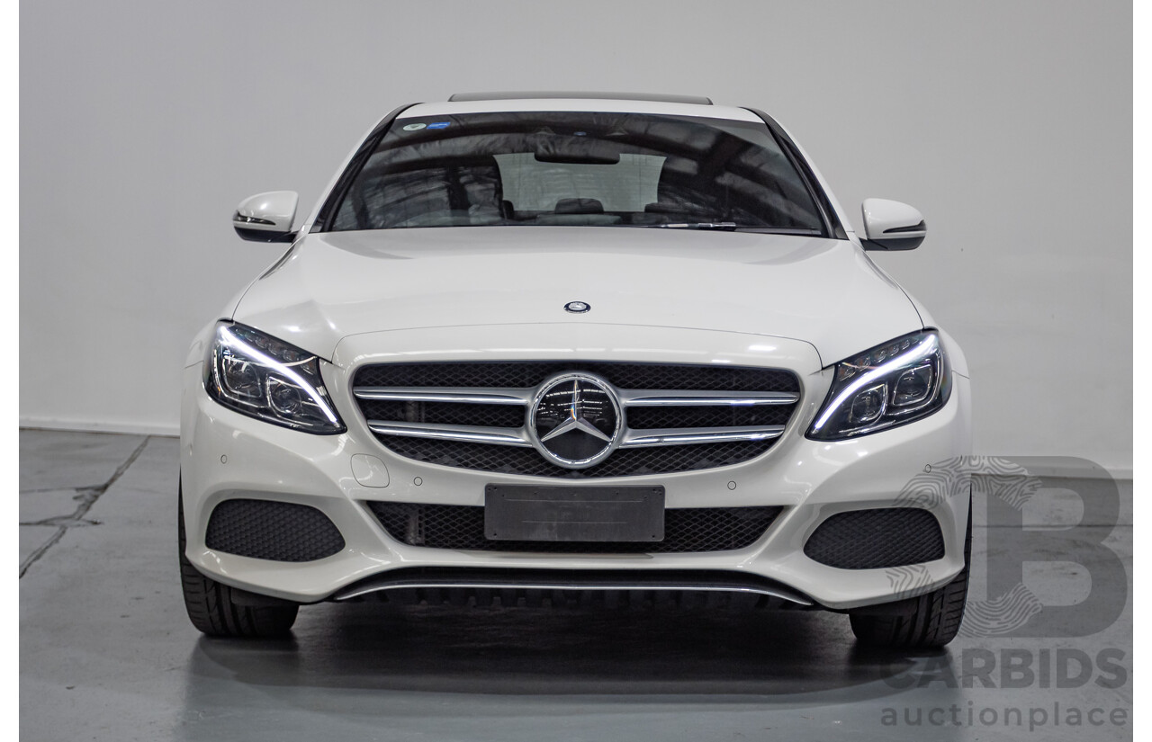 4/2016 Mercedes-Benz C250 205 MY16 4D Polar White Turbo 2.0L