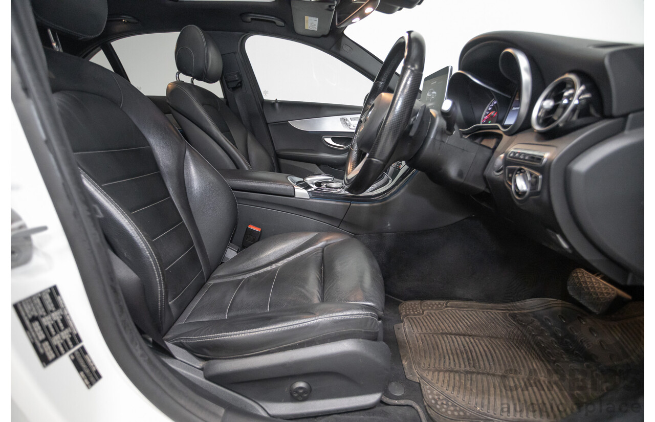 4/2016 Mercedes-Benz C250 205 MY16 4D Polar White Turbo 2.0L