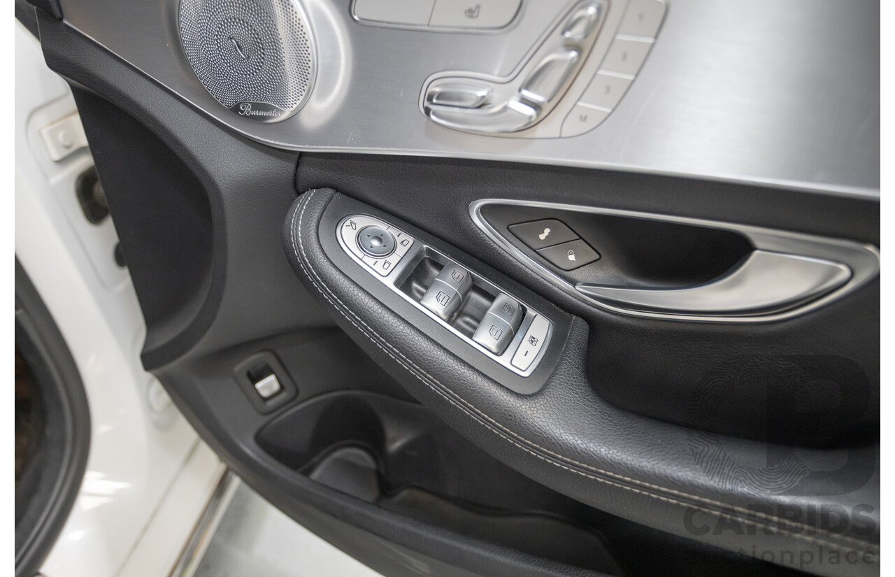 4/2016 Mercedes-Benz C250 205 MY16 4D Polar White Turbo 2.0L