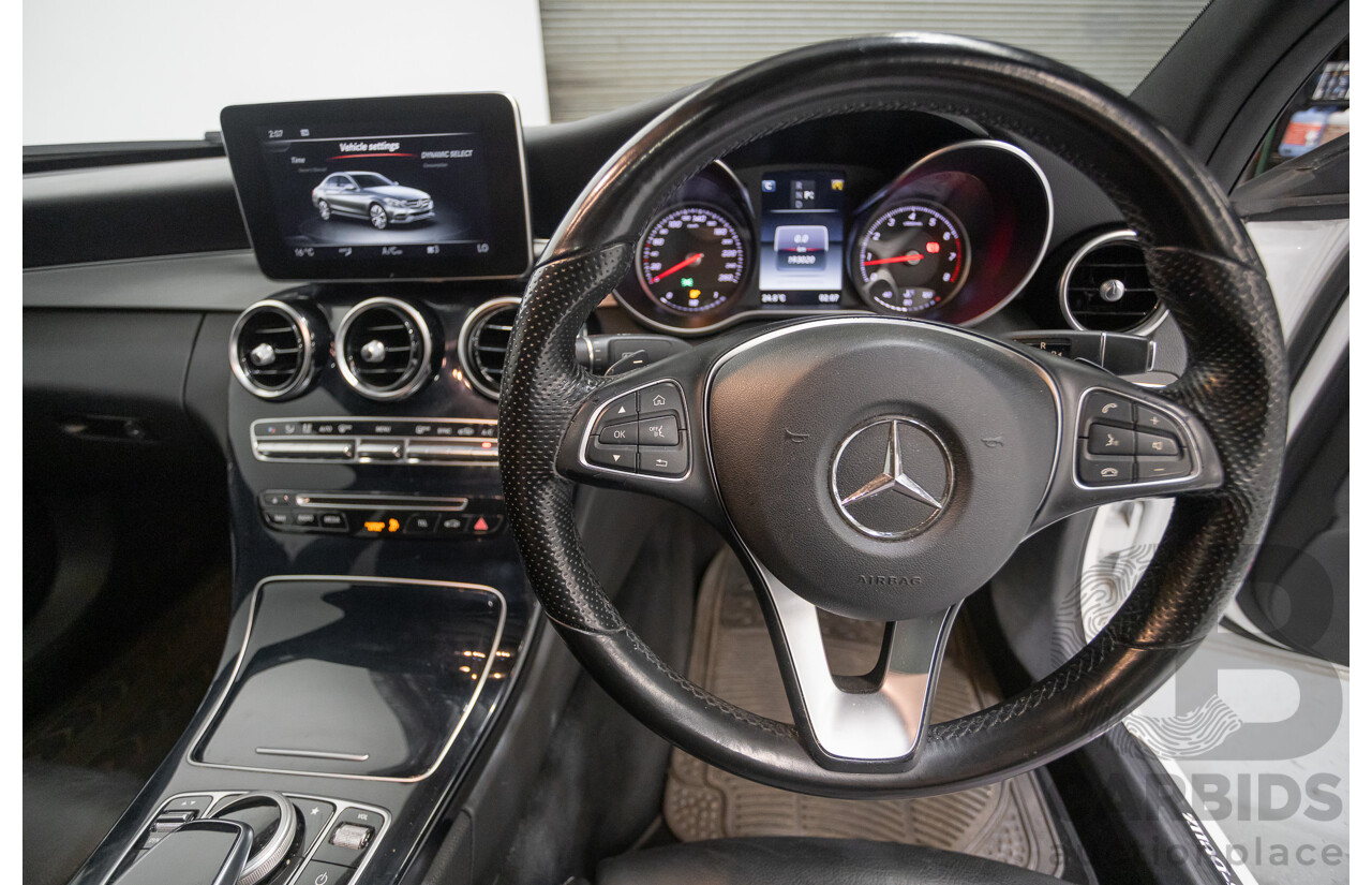 4/2016 Mercedes-Benz C250 205 MY16 4D Polar White Turbo 2.0L