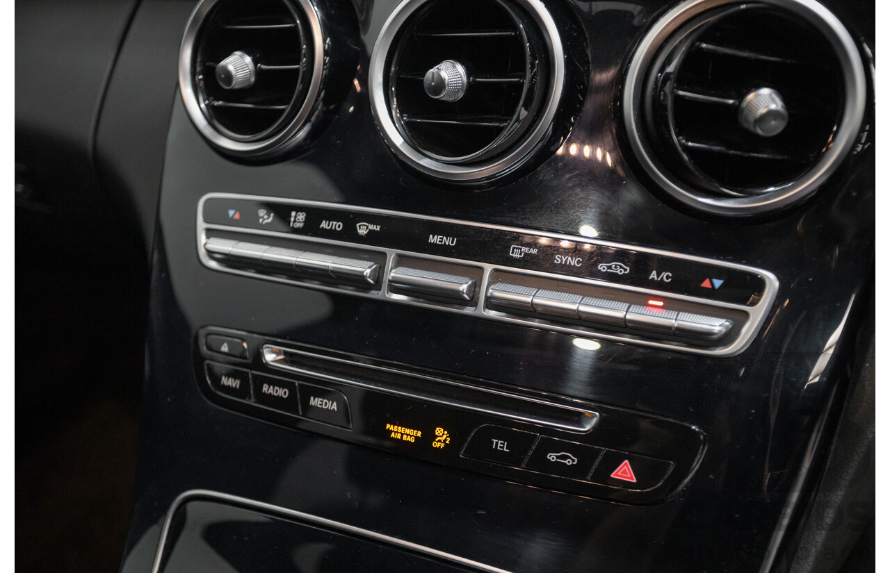 4/2016 Mercedes-Benz C250 205 MY16 4D Polar White Turbo 2.0L