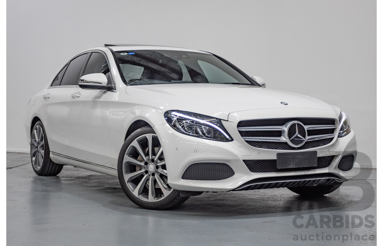 4/2016 Mercedes-Benz C250 205 MY16 4D Polar White Turbo 2.0L