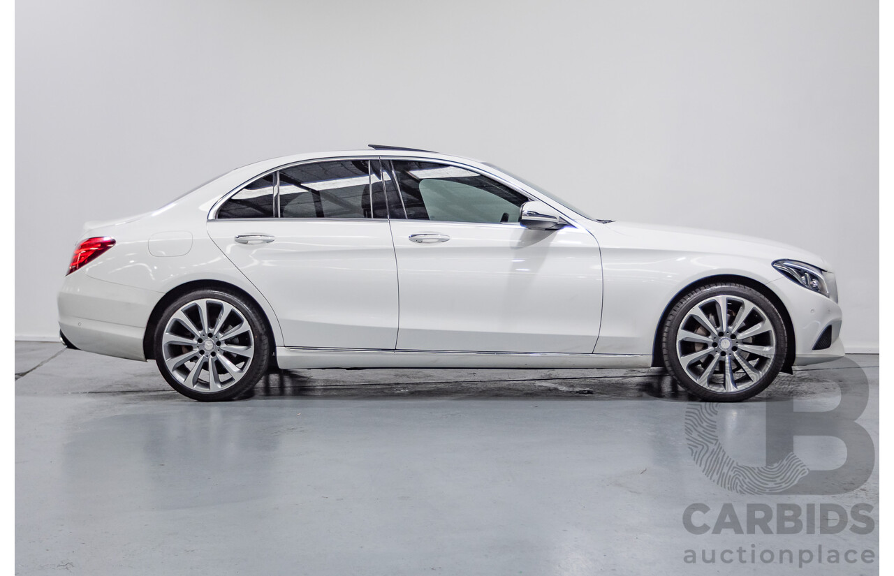 4/2016 Mercedes-Benz C250 205 MY16 4D Polar White Turbo 2.0L