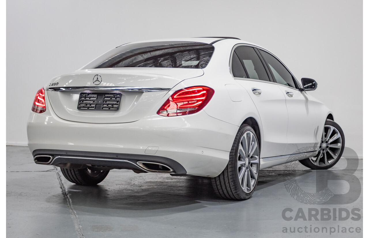 4/2016 Mercedes-Benz C250 205 MY16 4D Polar White Turbo 2.0L