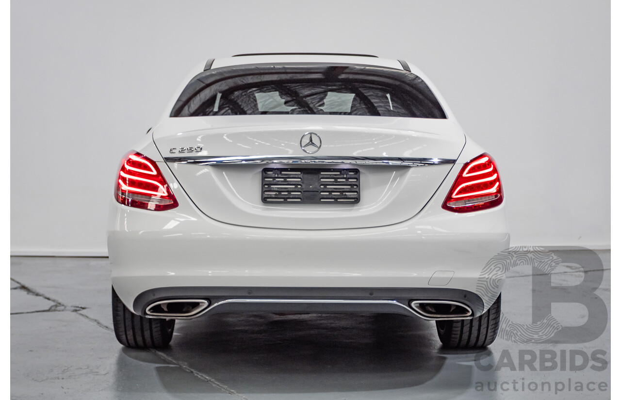 4/2016 Mercedes-Benz C250 205 MY16 4D Polar White Turbo 2.0L