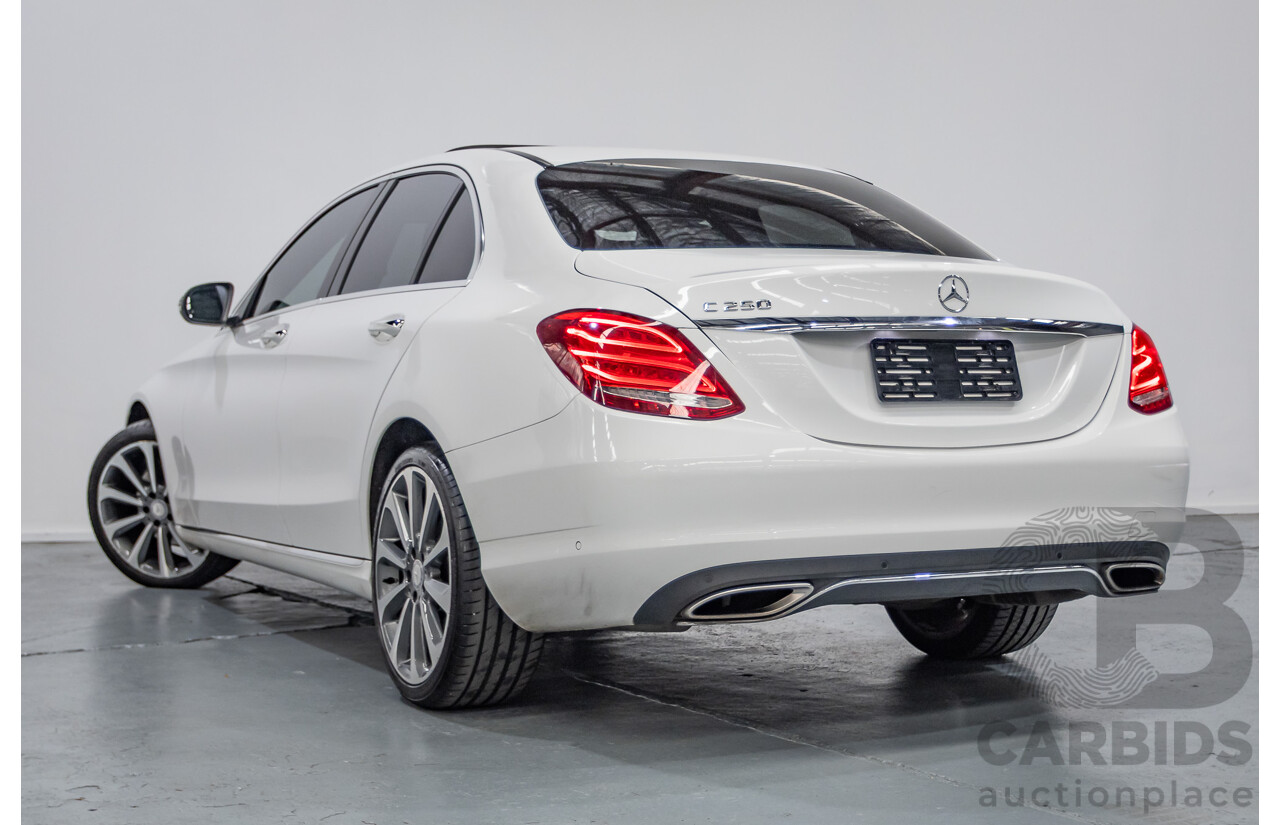 4/2016 Mercedes-Benz C250 205 MY16 4D Polar White Turbo 2.0L