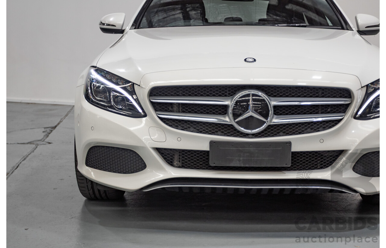 4/2016 Mercedes-Benz C250 205 MY16 4D Polar White Turbo 2.0L