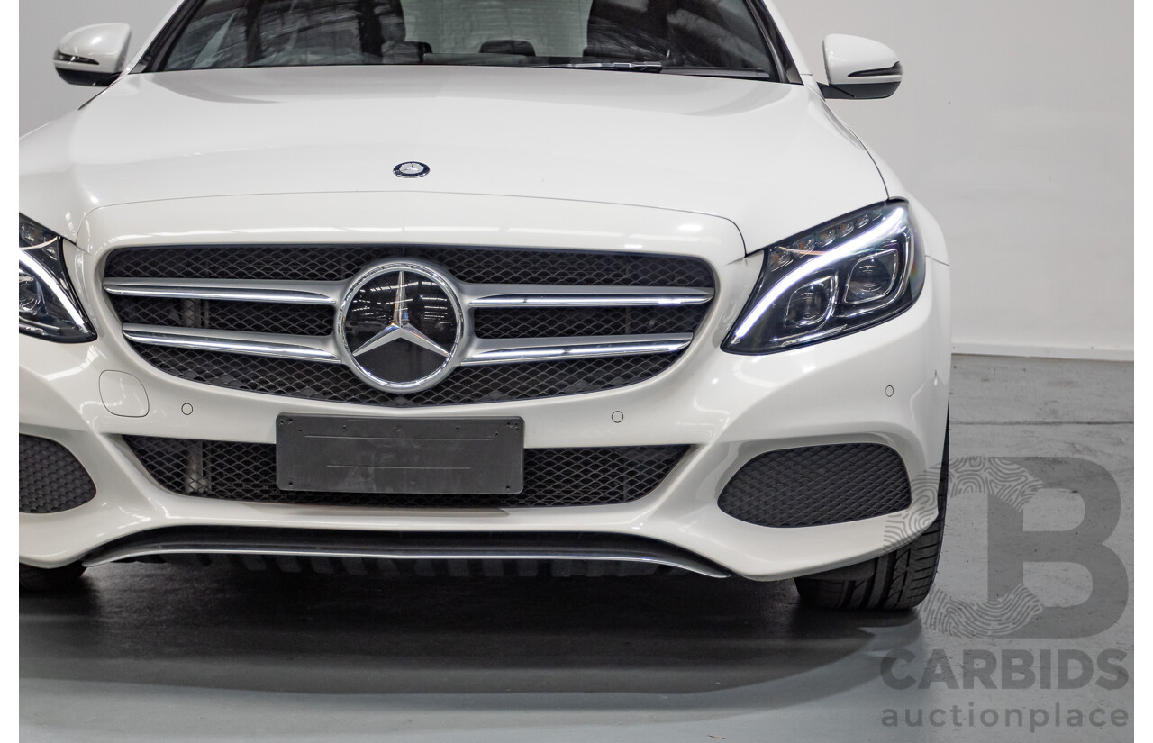 4/2016 Mercedes-Benz C250 205 MY16 4D Polar White Turbo 2.0L