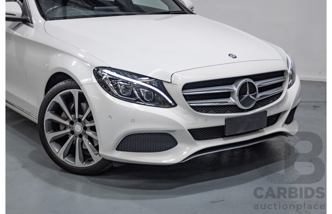 4/2016 Mercedes-Benz C250 205 MY16 4D Polar White Turbo 2.0L