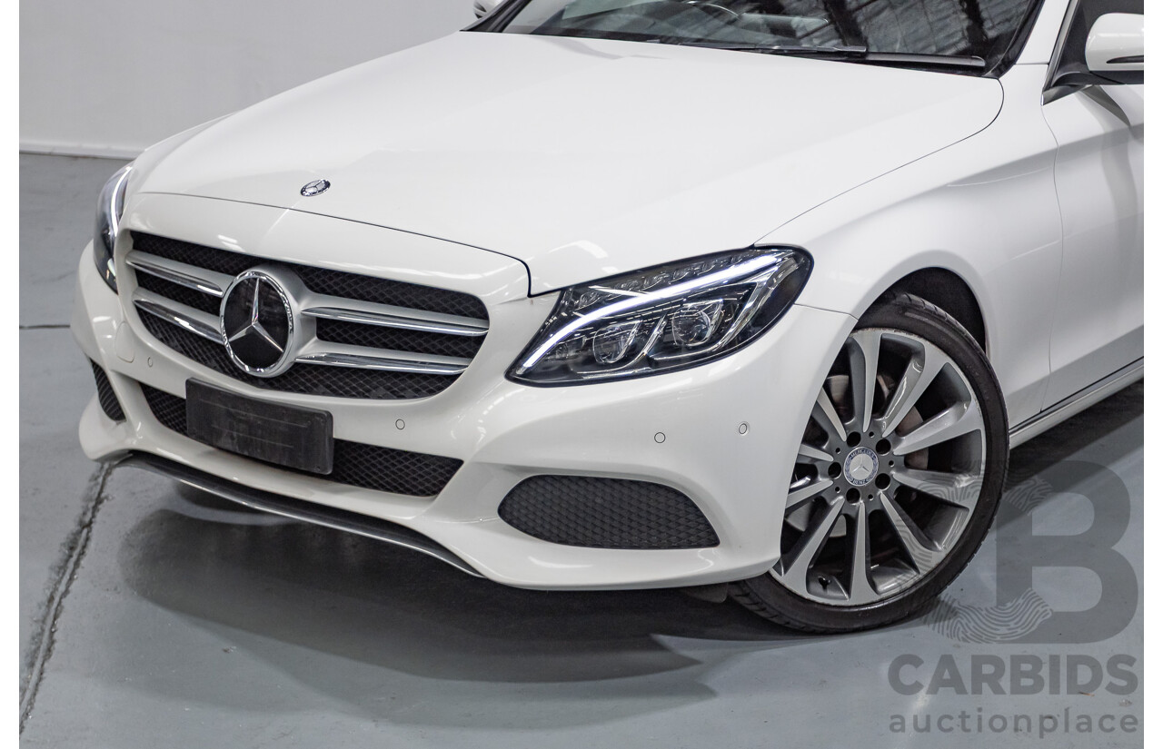 4/2016 Mercedes-Benz C250 205 MY16 4D Polar White Turbo 2.0L