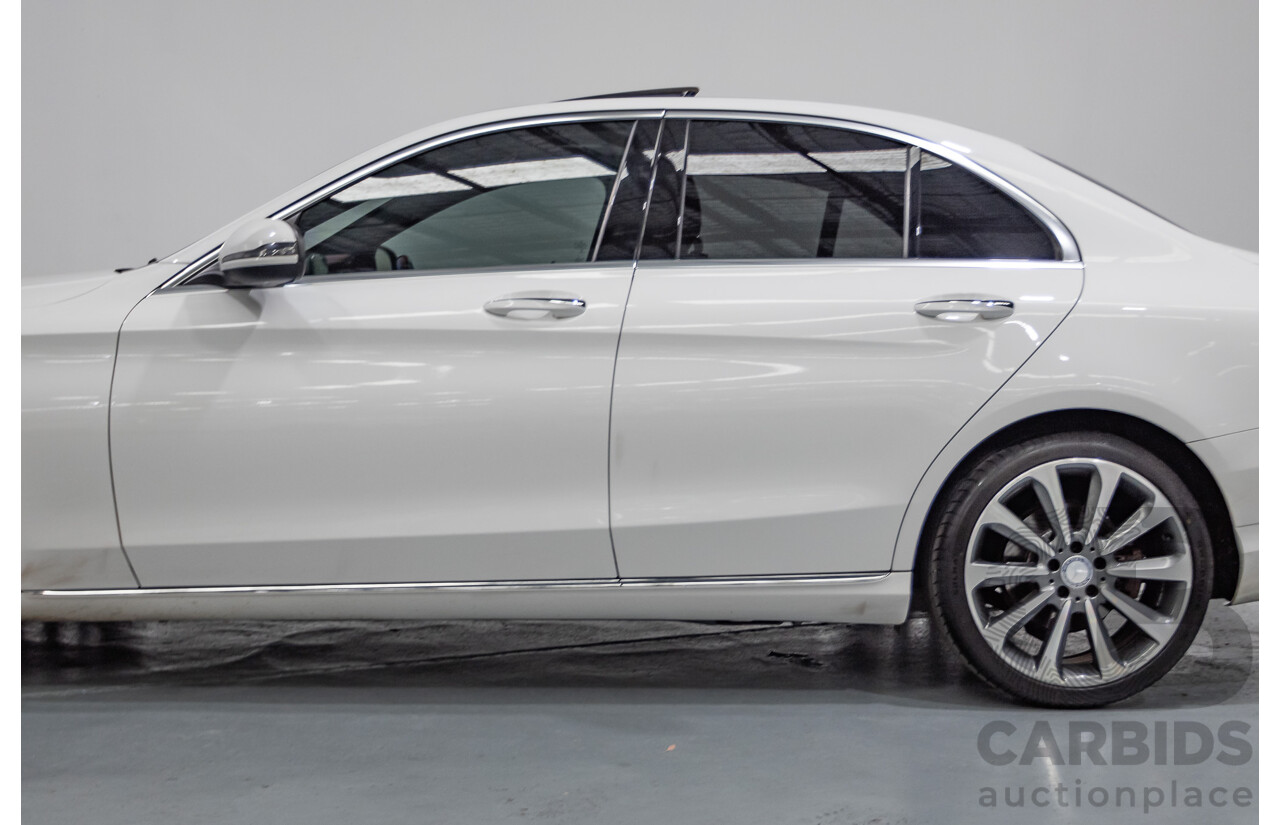 4/2016 Mercedes-Benz C250 205 MY16 4D Polar White Turbo 2.0L