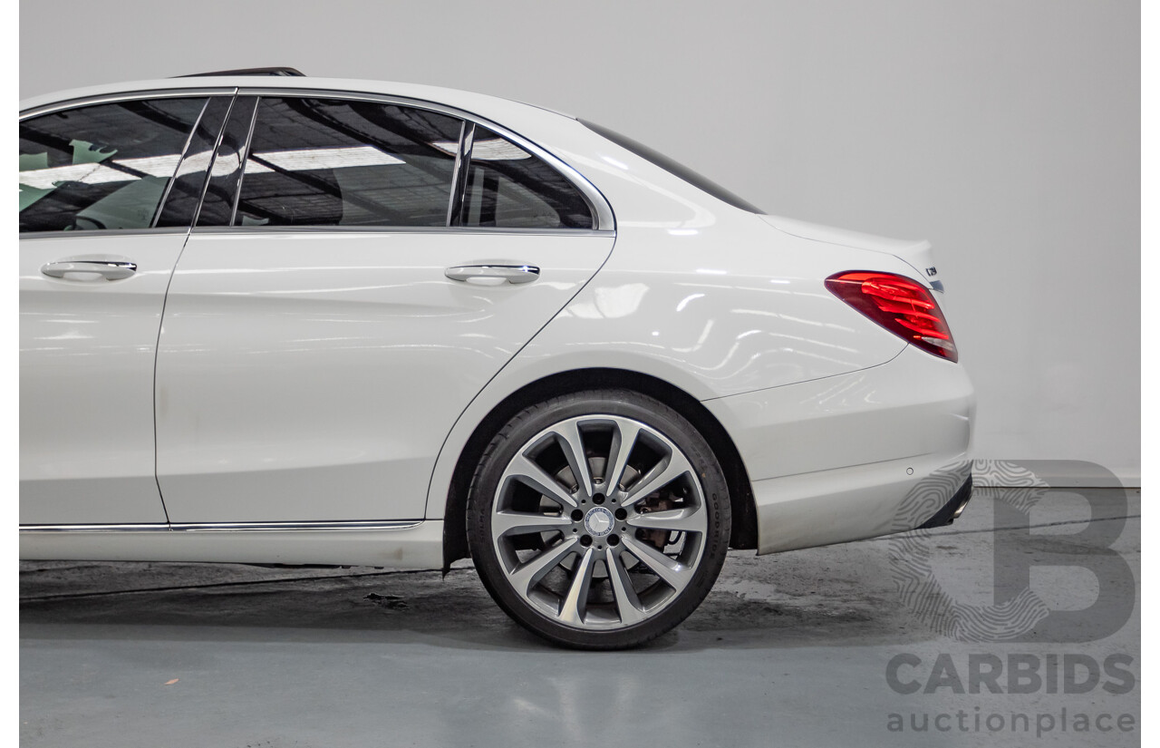 4/2016 Mercedes-Benz C250 205 MY16 4D Polar White Turbo 2.0L