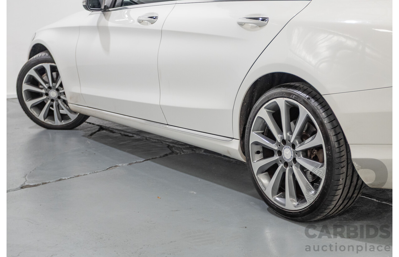 4/2016 Mercedes-Benz C250 205 MY16 4D Polar White Turbo 2.0L