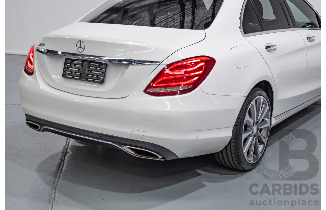 4/2016 Mercedes-Benz C250 205 MY16 4D Polar White Turbo 2.0L