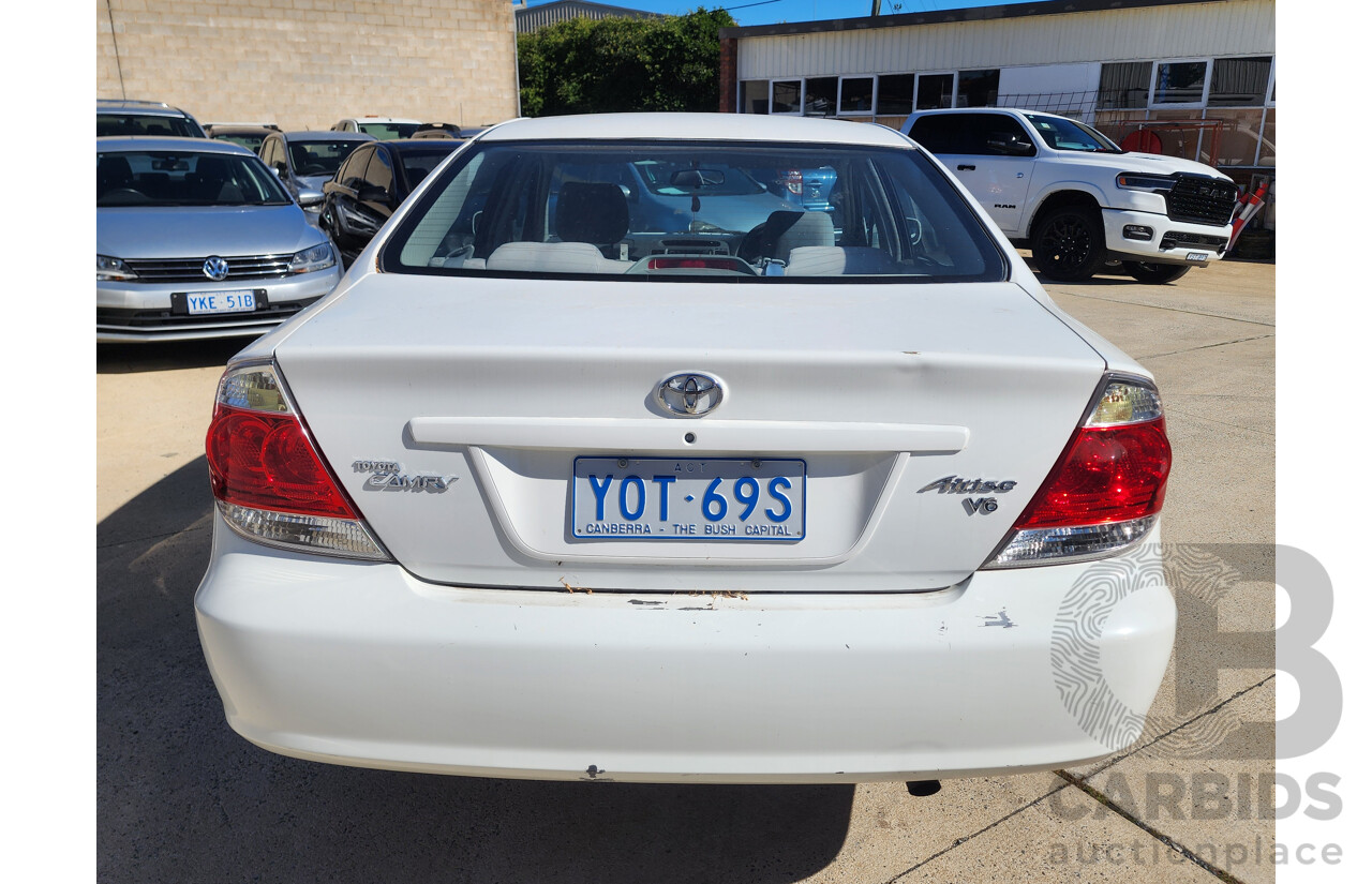 8/2005 Toyota Camry Altise MCV36R UPGRADE 4d Sedan White 3.0L
