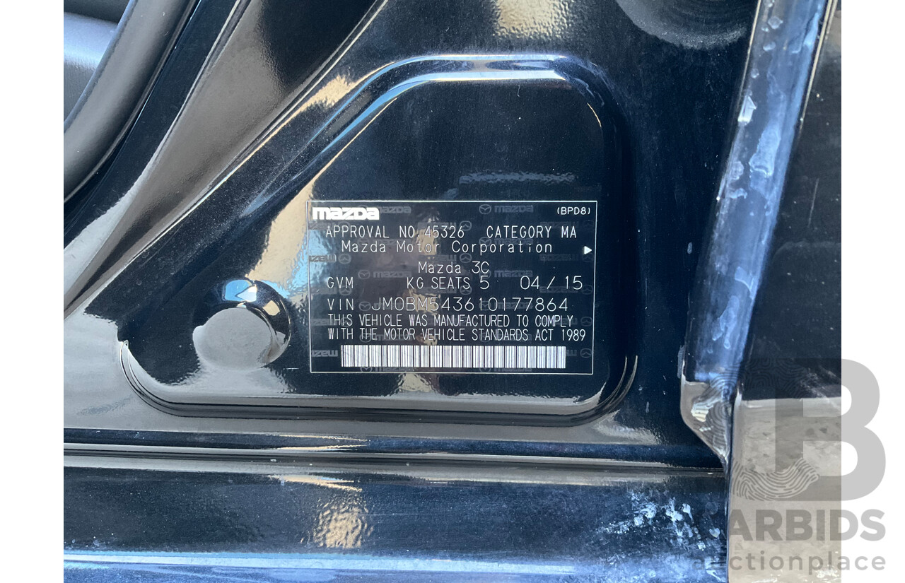 4/2015 Mazda Mazda3 SP25 GT BM 5d Hatchback Black 2.5L