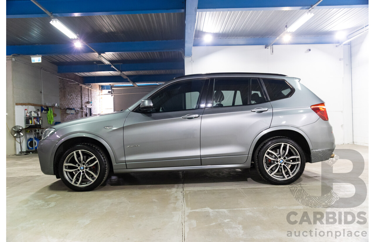 09/2015 BMW X3 xDrive20i M Sport (AWD) F25 MY15 4d Wagon Space Grey Metallic Turbo 2.0L