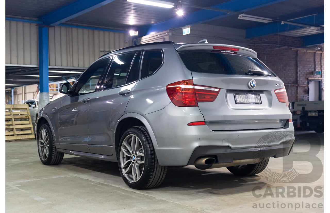 09/2015 BMW X3 xDrive20i M Sport (AWD) F25 MY15 4d Wagon Space Grey Metallic Turbo 2.0L