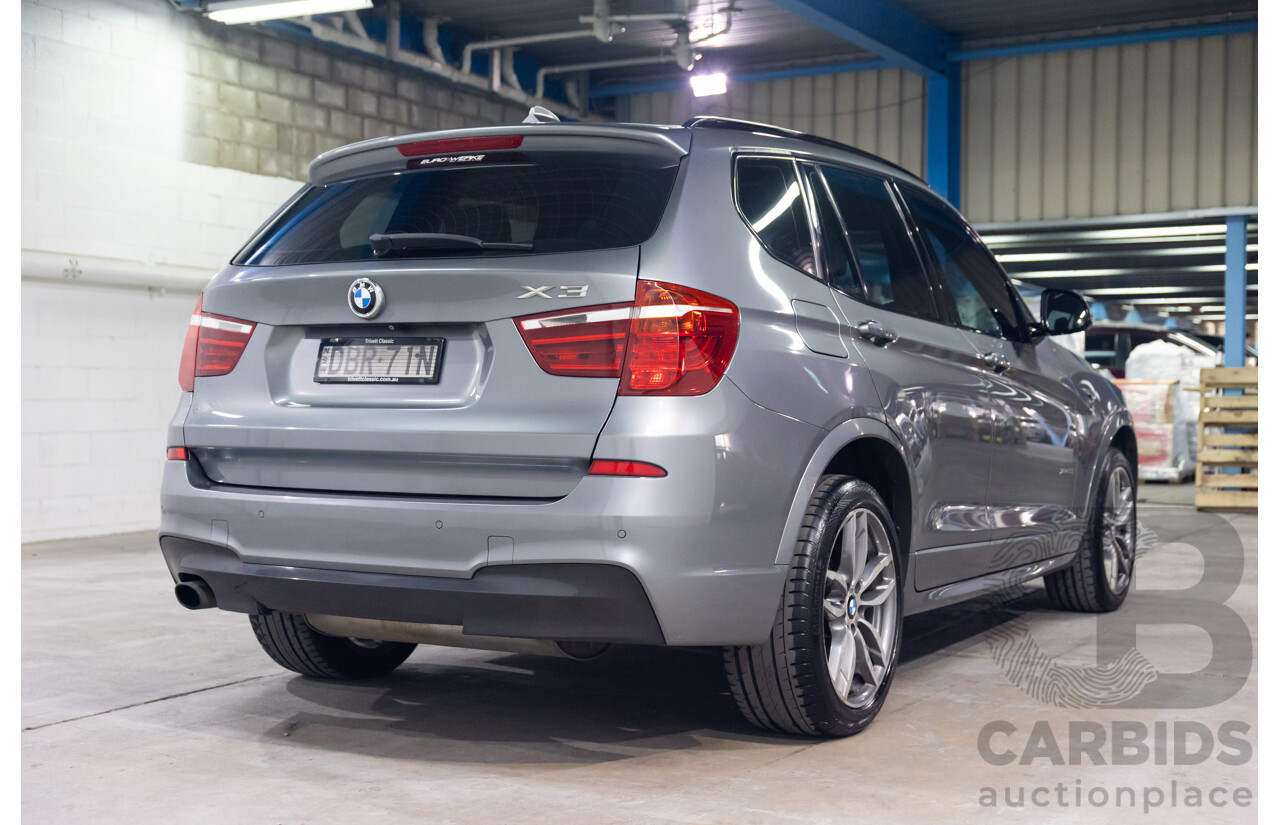 09/2015 BMW X3 xDrive20i M Sport (AWD) F25 MY15 4d Wagon Space Grey Metallic Turbo 2.0L