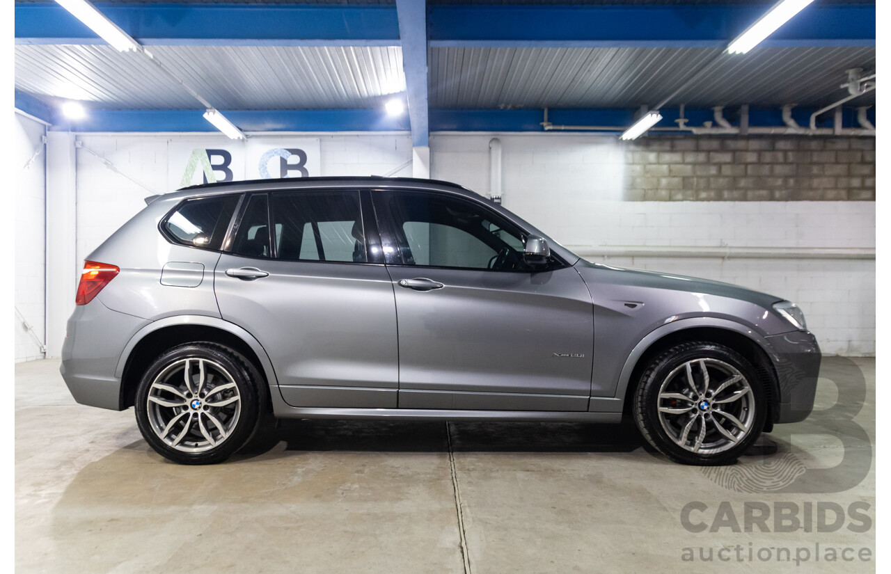 09/2015 BMW X3 xDrive20i M Sport (AWD) F25 MY15 4d Wagon Space Grey Metallic Turbo 2.0L
