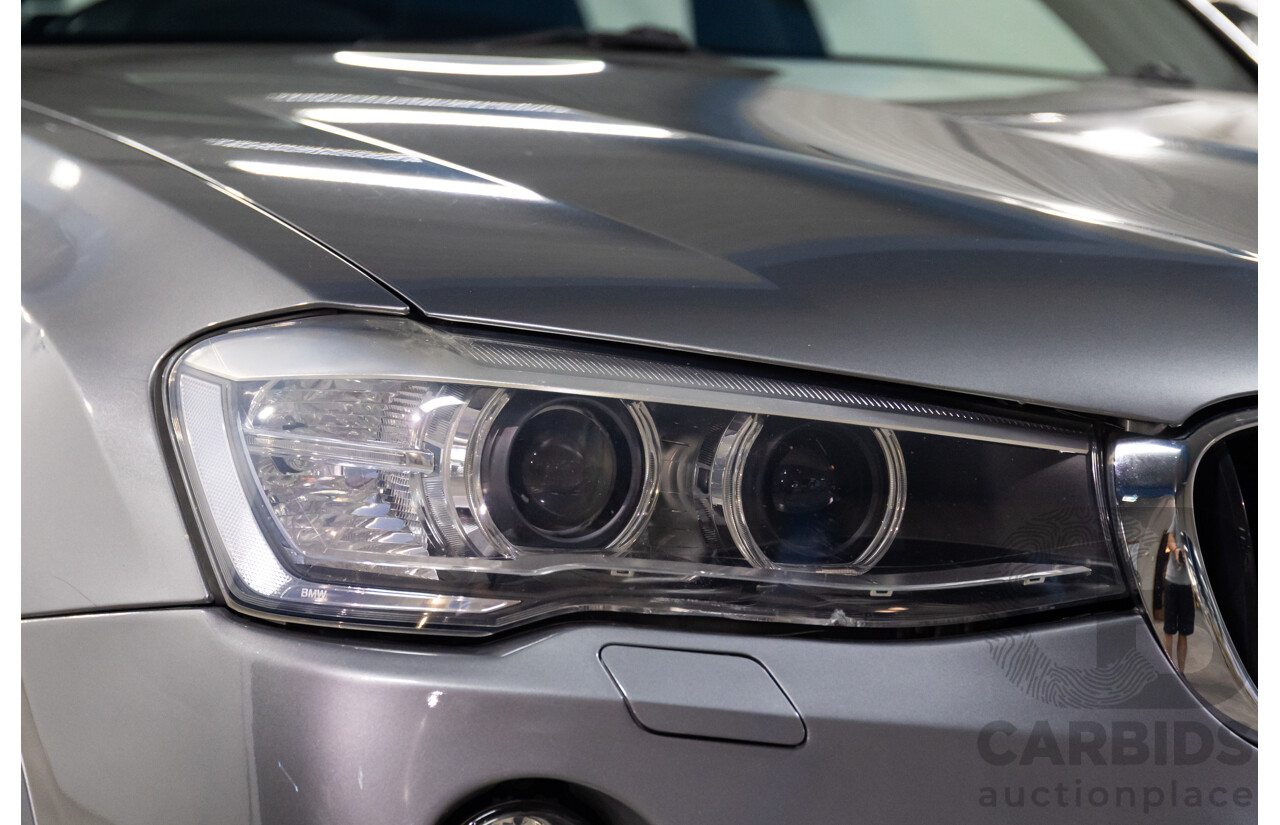 09/2015 BMW X3 xDrive20i M Sport (AWD) F25 MY15 4d Wagon Space Grey Metallic Turbo 2.0L