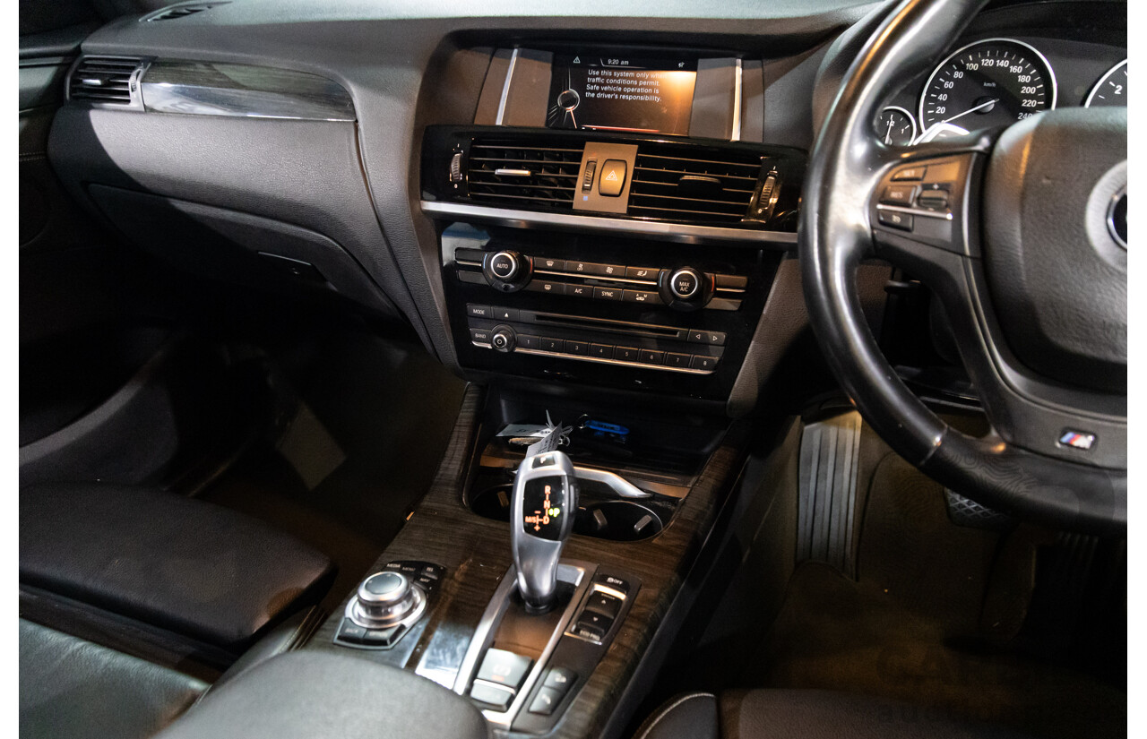 09/2015 BMW X3 xDrive20i M Sport (AWD) F25 MY15 4d Wagon Space Grey Metallic Turbo 2.0L