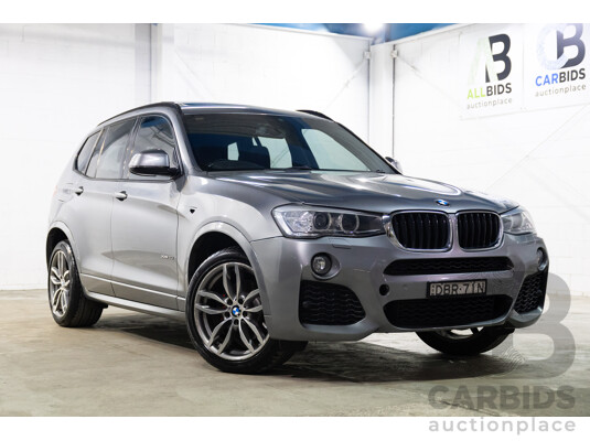 09/2015 BMW X3 xDrive20i M Sport (AWD) F25 MY15 4d Wagon Space Grey Metallic Turbo 2.0L