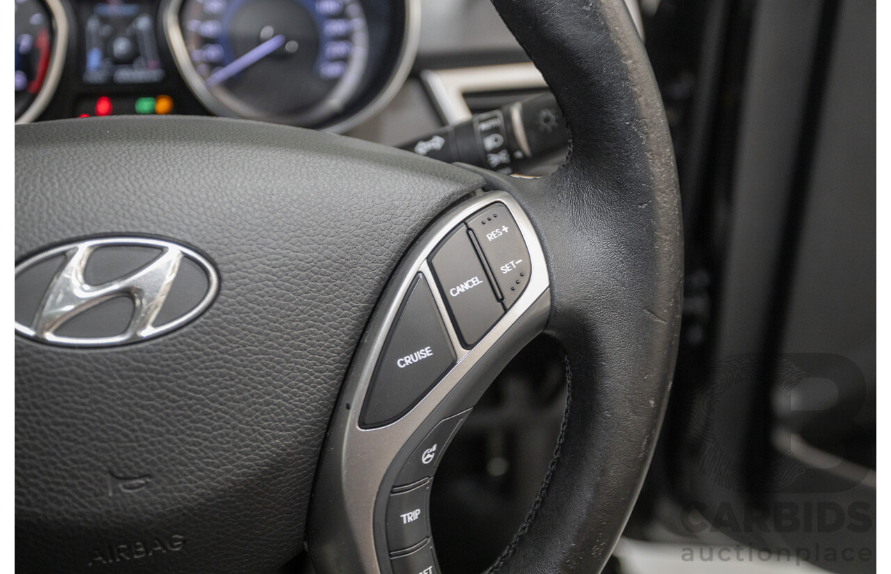 6/2014 Hyundai i30 Premium GD MY14 5D Hatchback Phantom Black Pearl 1.8L