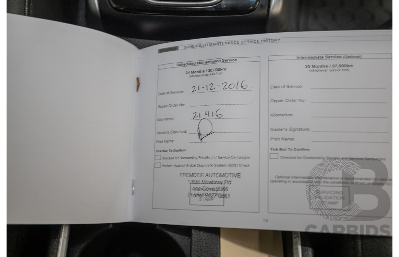 6/2014 Hyundai i30 Premium GD MY14 5D Hatchback Phantom Black Pearl 1.8L