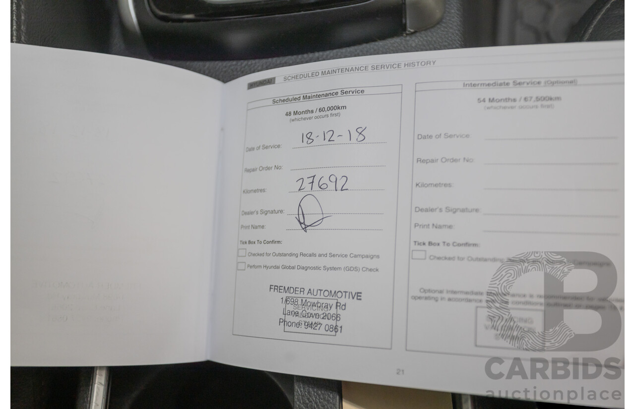 6/2014 Hyundai i30 Premium GD MY14 5D Hatchback Phantom Black Pearl 1.8L