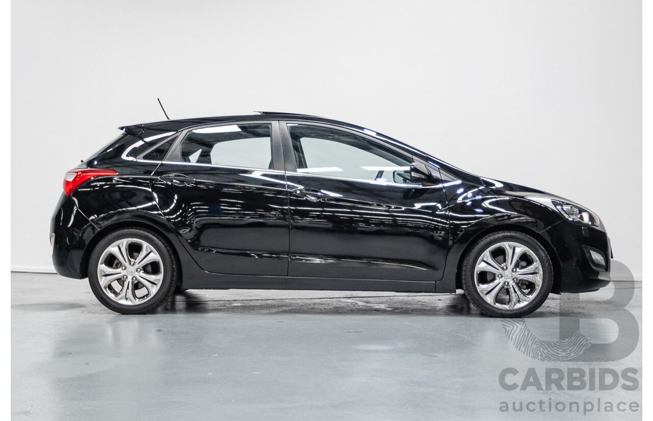 6/2014 Hyundai i30 Premium GD MY14 5D Hatchback Phantom Black Pearl 1.8L