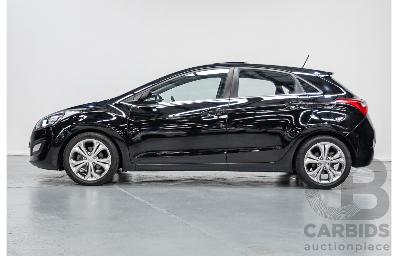 6/2014 Hyundai i30 Premium GD MY14 5D Hatchback Phantom Black Pearl 1.8L