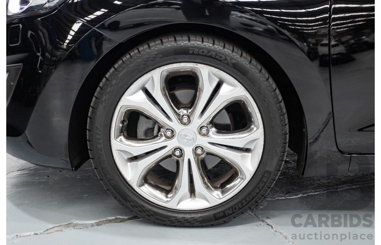 6/2014 Hyundai i30 Premium GD MY14 5D Hatchback Phantom Black Pearl 1.8L