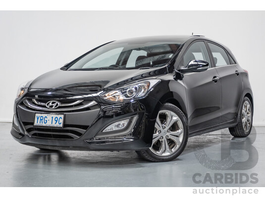 6/2014 Hyundai i30 Premium GD MY14 5D Hatchback Phantom Black Pearl 1.8L