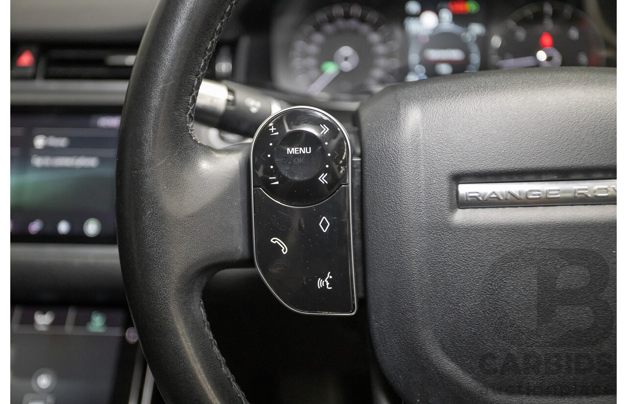 6/2019 Land Rover Range Rover Evoque D180 S (AWD) L551 MY20 4D Wagon Santorini Black Turbo Diesel 2.0L