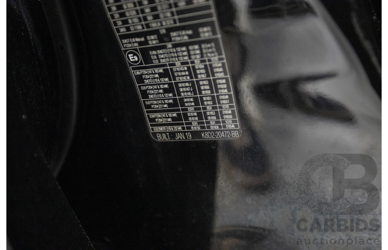 6/2019 Land Rover Range Rover Evoque D180 S (AWD) L551 MY20 4D Wagon Santorini Black Turbo Diesel 2.0L