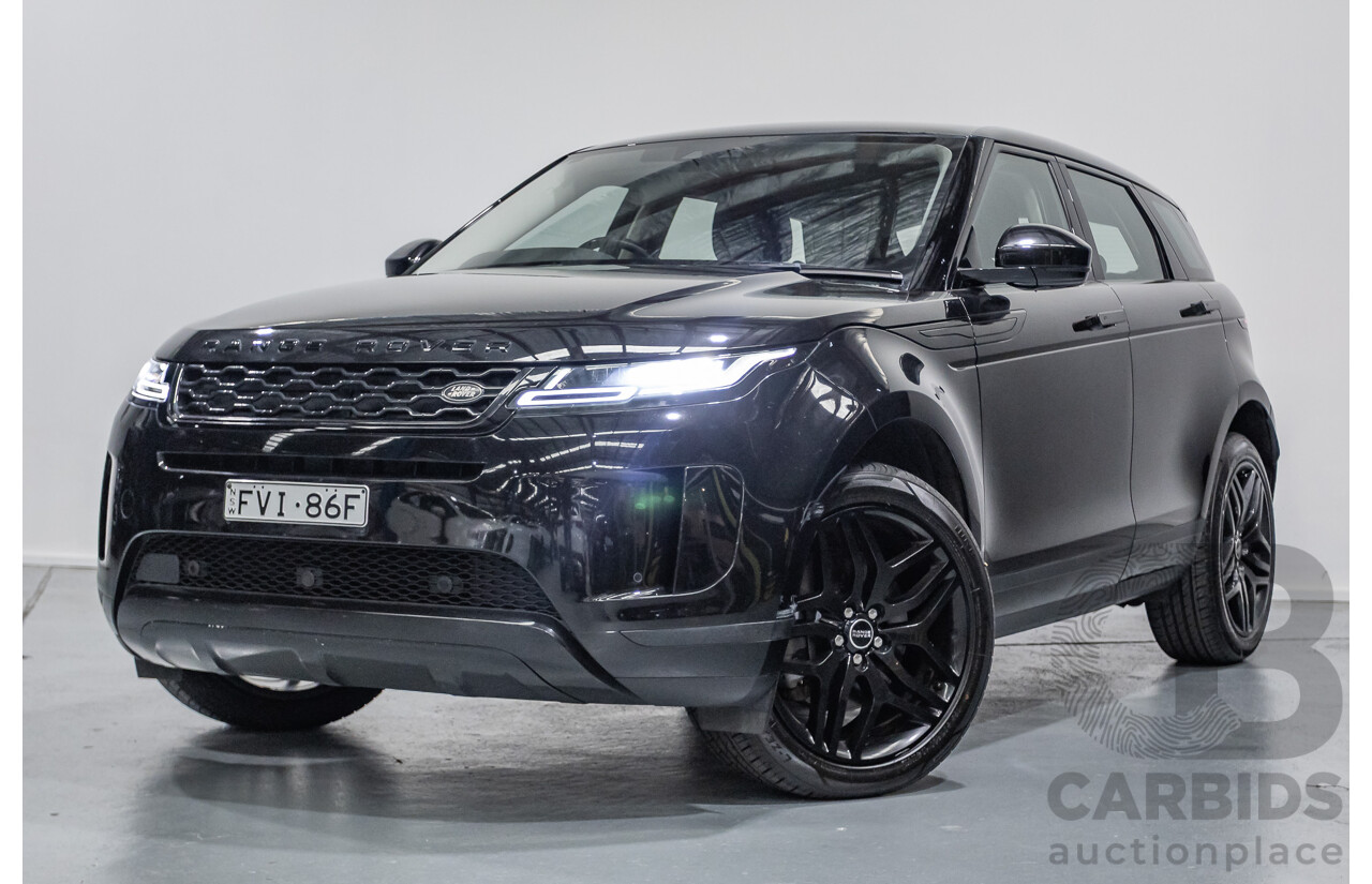 6/2019 Land Rover Range Rover Evoque D180 S (AWD) L551 MY20 4d Wagon Santorini Black Turbo Diesel 2.0L