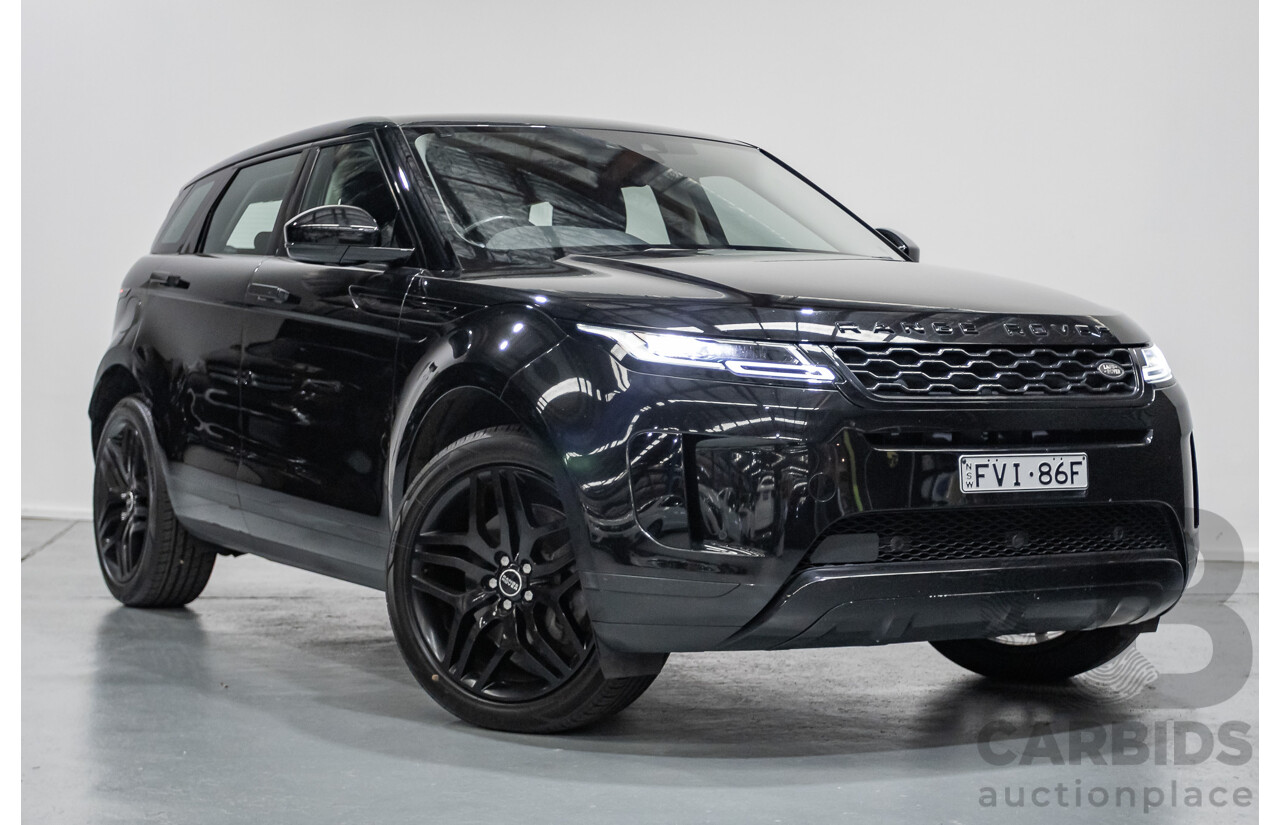 6/2019 Land Rover Range Rover Evoque D180 S (AWD) L551 MY20 4d Wagon Santorini Black Turbo Diesel 2.0L