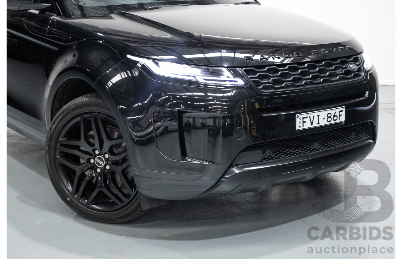 6/2019 Land Rover Range Rover Evoque D180 S (AWD) L551 MY20 4d Wagon Santorini Black Turbo Diesel 2.0L