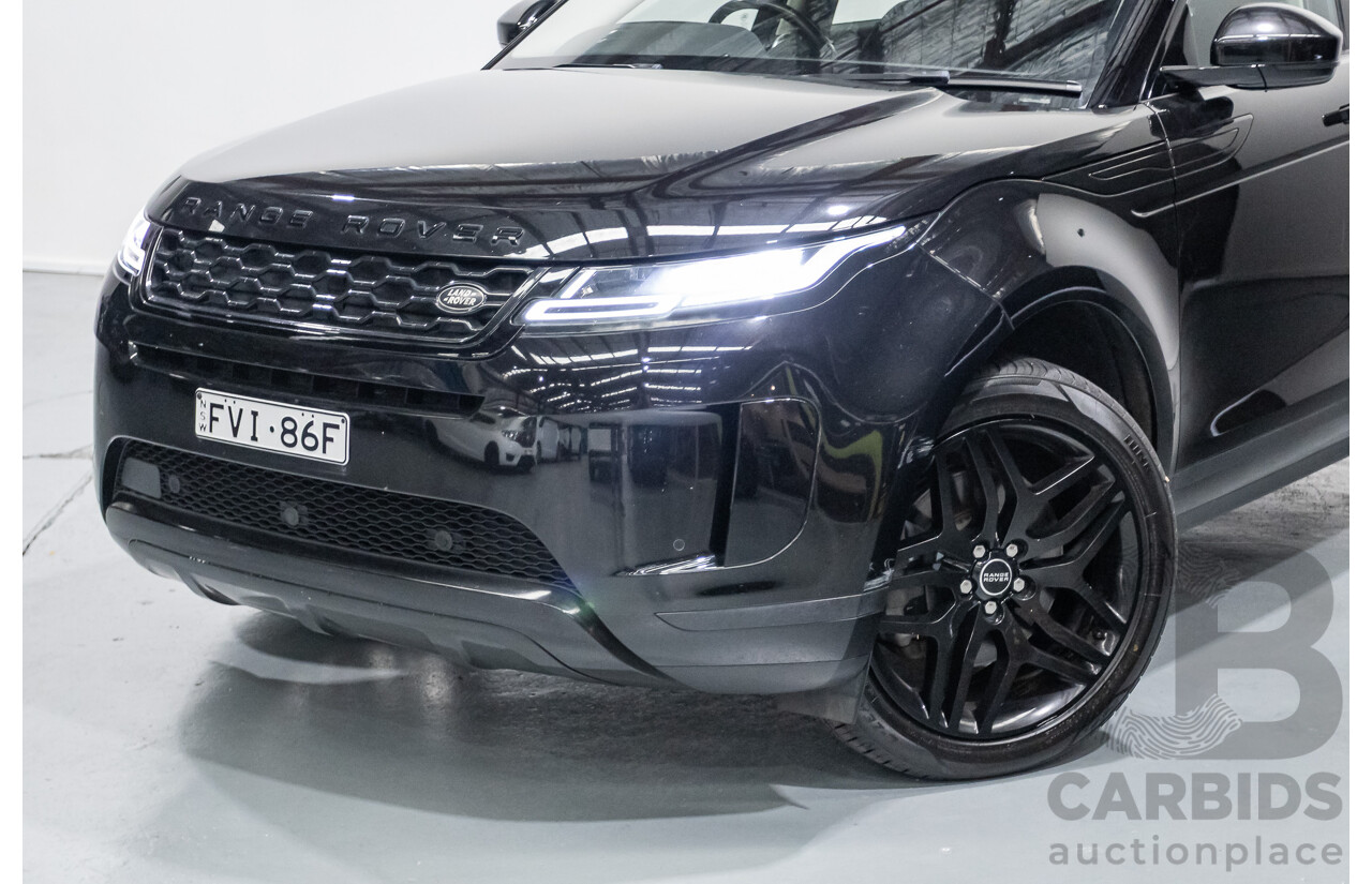 6/2019 Land Rover Range Rover Evoque D180 S (AWD) L551 MY20 4d Wagon Santorini Black Turbo Diesel 2.0L