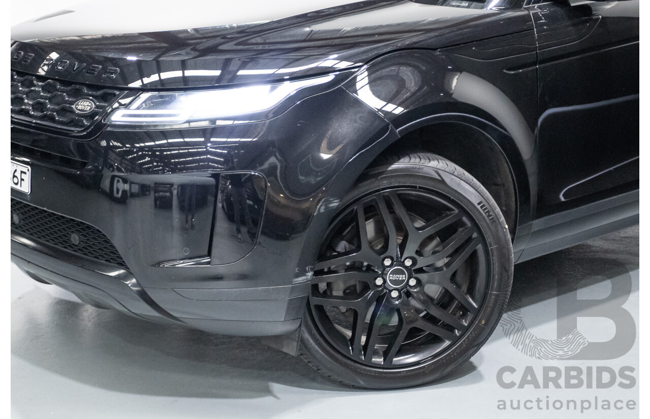 6/2019 Land Rover Range Rover Evoque D180 S (AWD) L551 MY20 4d Wagon Santorini Black Turbo Diesel 2.0L