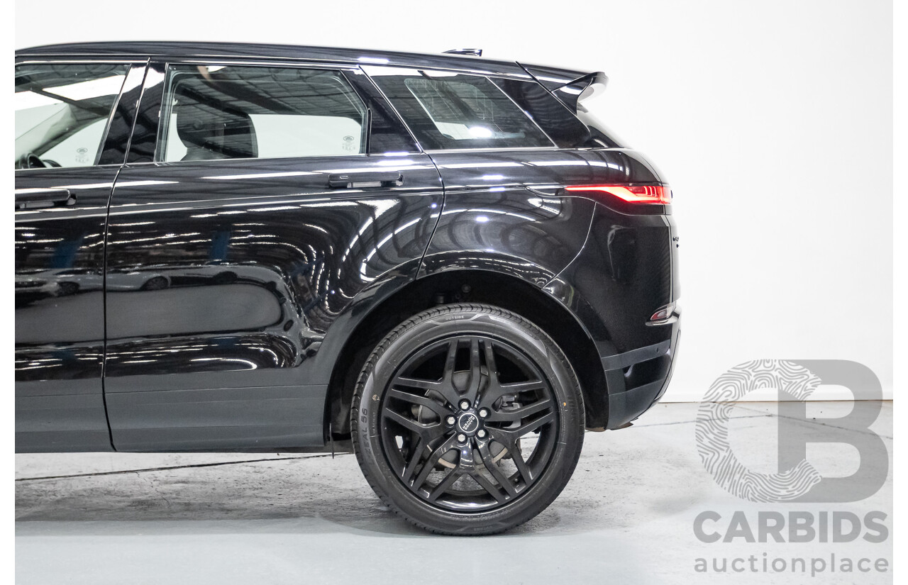 6/2019 Land Rover Range Rover Evoque D180 S (AWD) L551 MY20 4d Wagon Santorini Black Turbo Diesel 2.0L