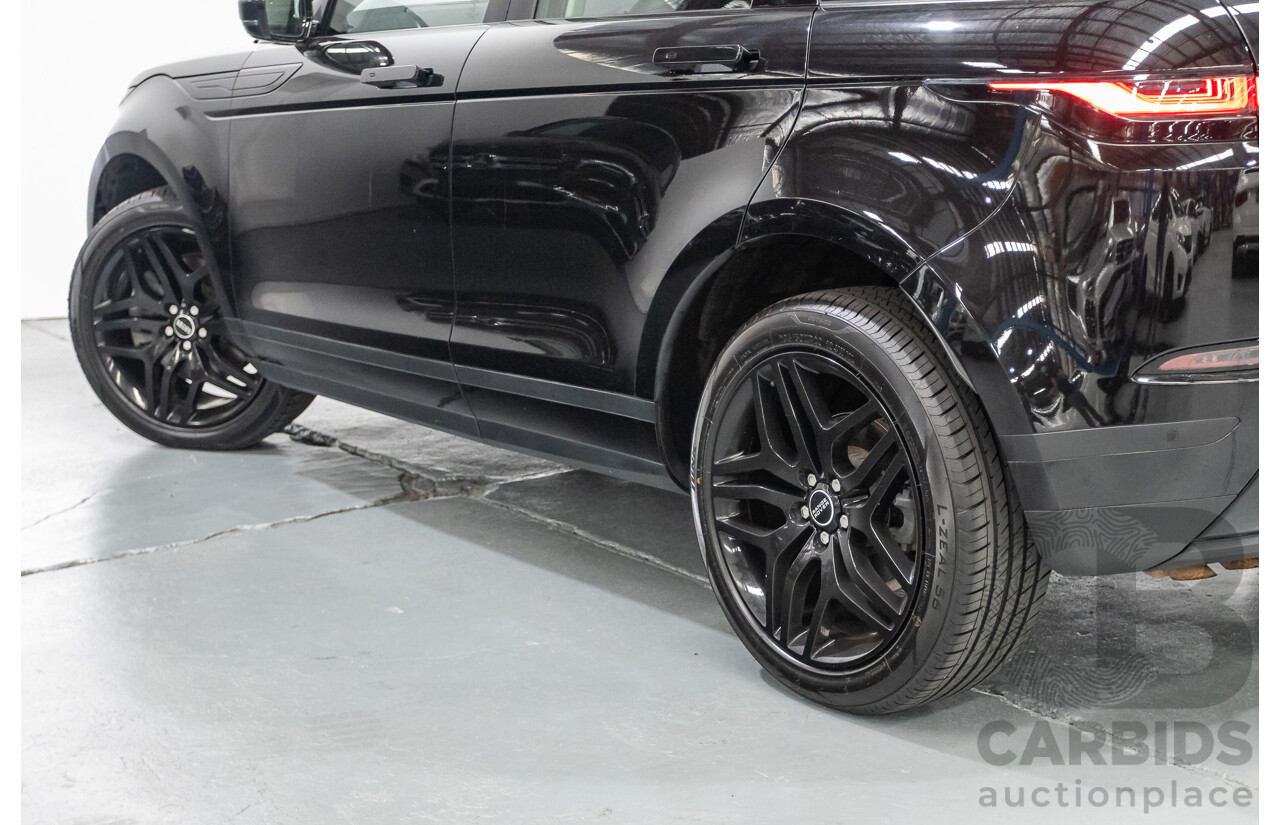 6/2019 Land Rover Range Rover Evoque D180 S (AWD) L551 MY20 4d Wagon Santorini Black Turbo Diesel 2.0L