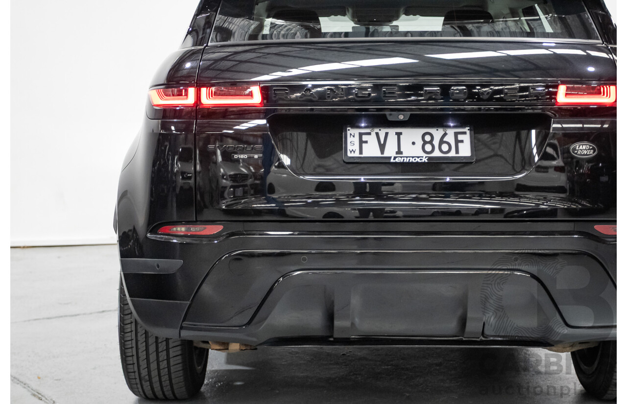 6/2019 Land Rover Range Rover Evoque D180 S (AWD) L551 MY20 4d Wagon Santorini Black Turbo Diesel 2.0L