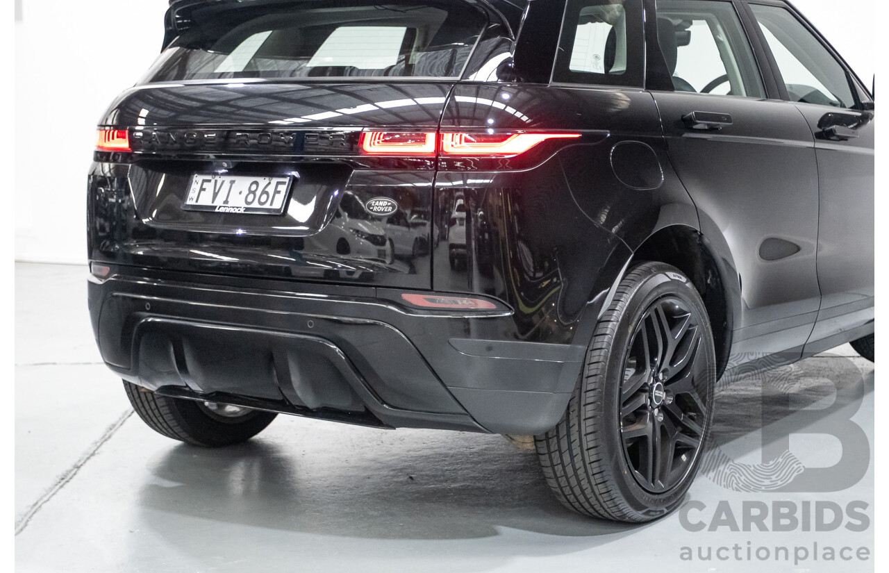 6/2019 Land Rover Range Rover Evoque D180 S (AWD) L551 MY20 4d Wagon Santorini Black Turbo Diesel 2.0L