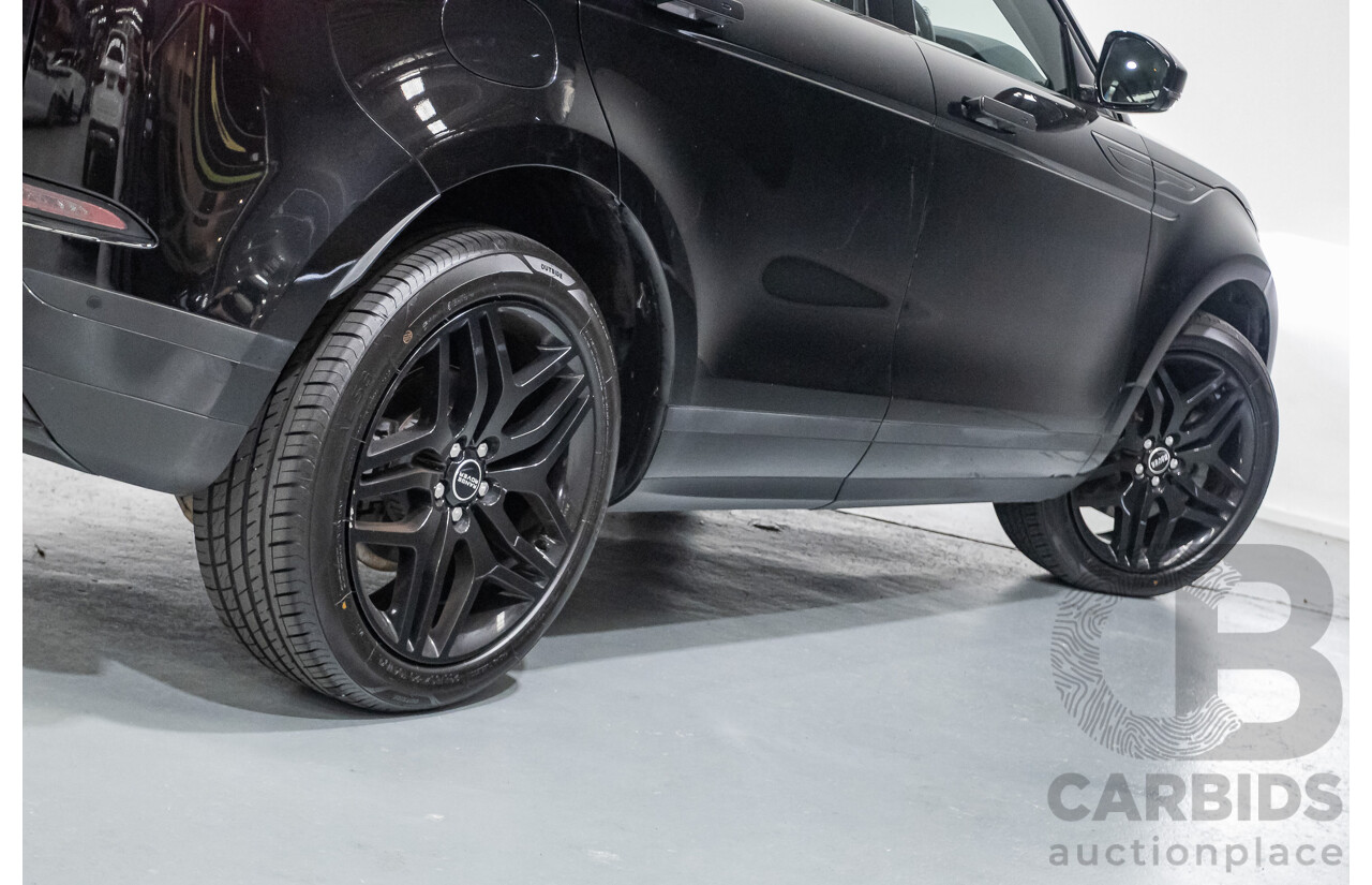 6/2019 Land Rover Range Rover Evoque D180 S (AWD) L551 MY20 4d Wagon Santorini Black Turbo Diesel 2.0L