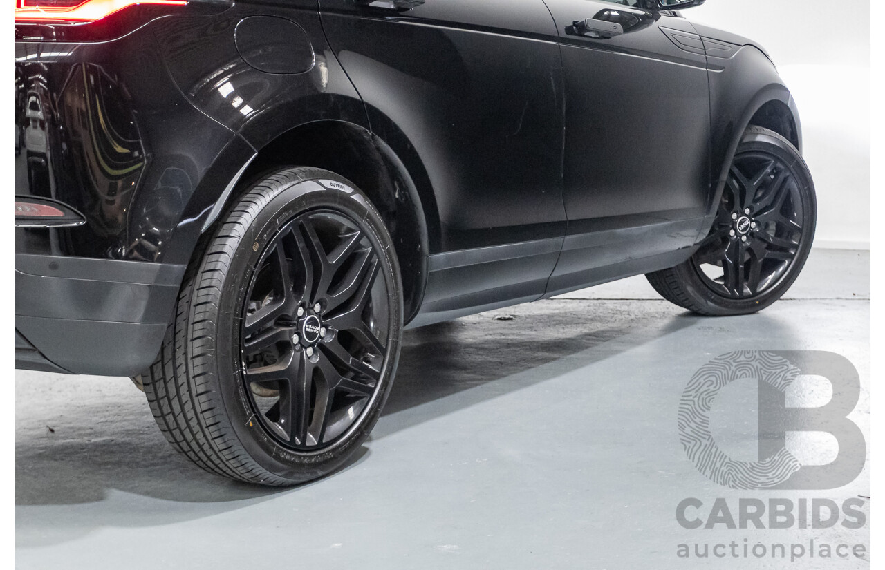 6/2019 Land Rover Range Rover Evoque D180 S (AWD) L551 MY20 4d Wagon Santorini Black Turbo Diesel 2.0L