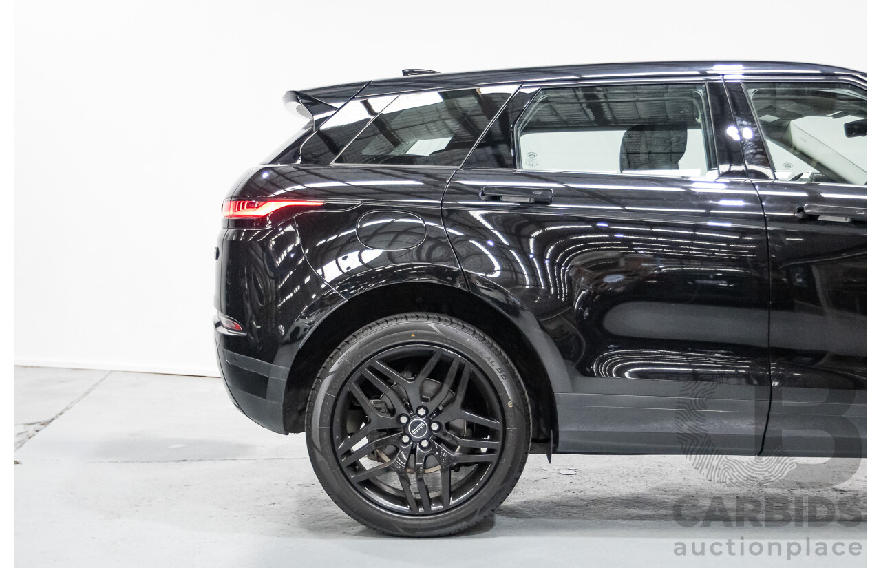 6/2019 Land Rover Range Rover Evoque D180 S (AWD) L551 MY20 4d Wagon Santorini Black Turbo Diesel 2.0L